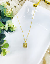 Load image into Gallery viewer, Square Initial Necklaces