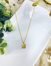 Load image into Gallery viewer, Square Initial Necklaces