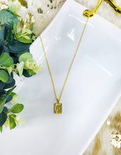 Load image into Gallery viewer, Square Initial Necklaces