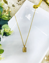 Load image into Gallery viewer, Square Initial Necklaces