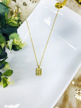 Load image into Gallery viewer, Square Initial Necklaces